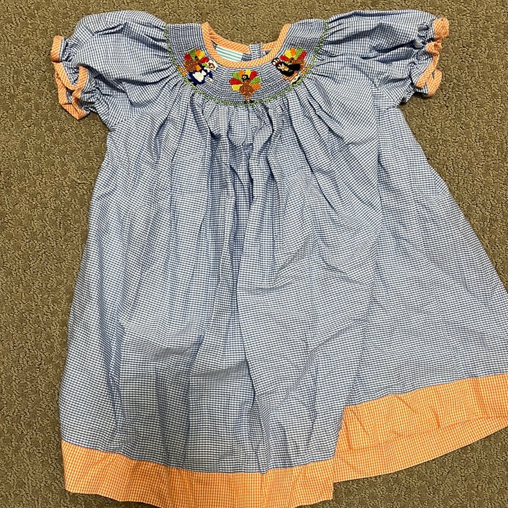 Smocked thanksgiving dress